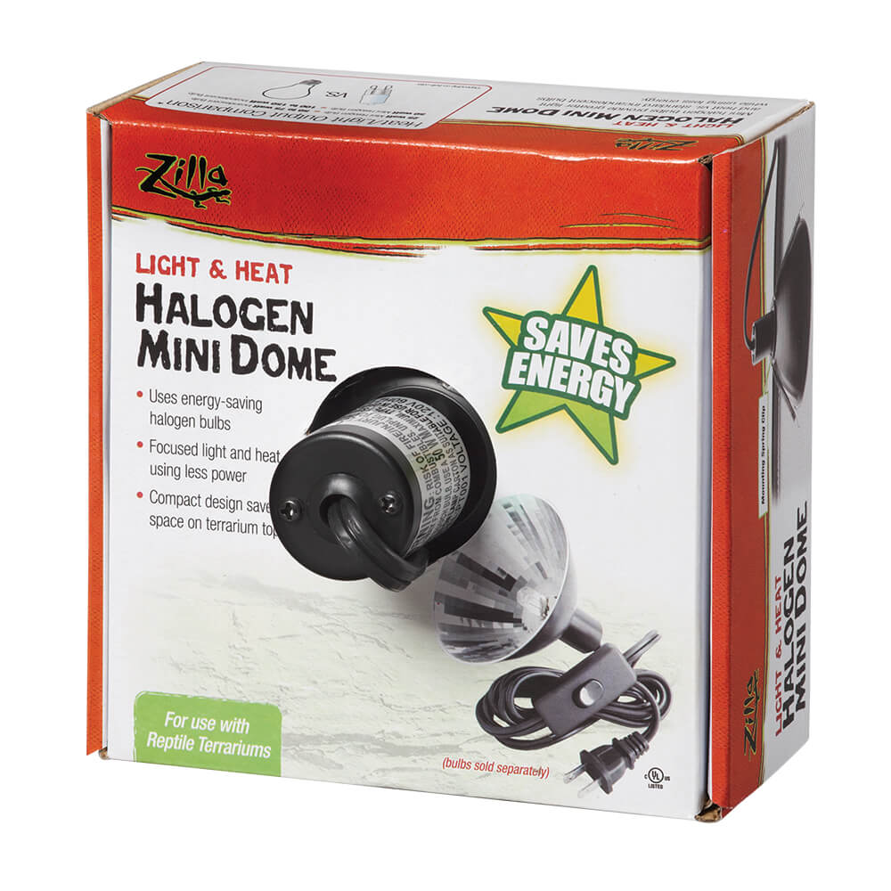 Energy Saving Halogen Mini Dome in packaging
