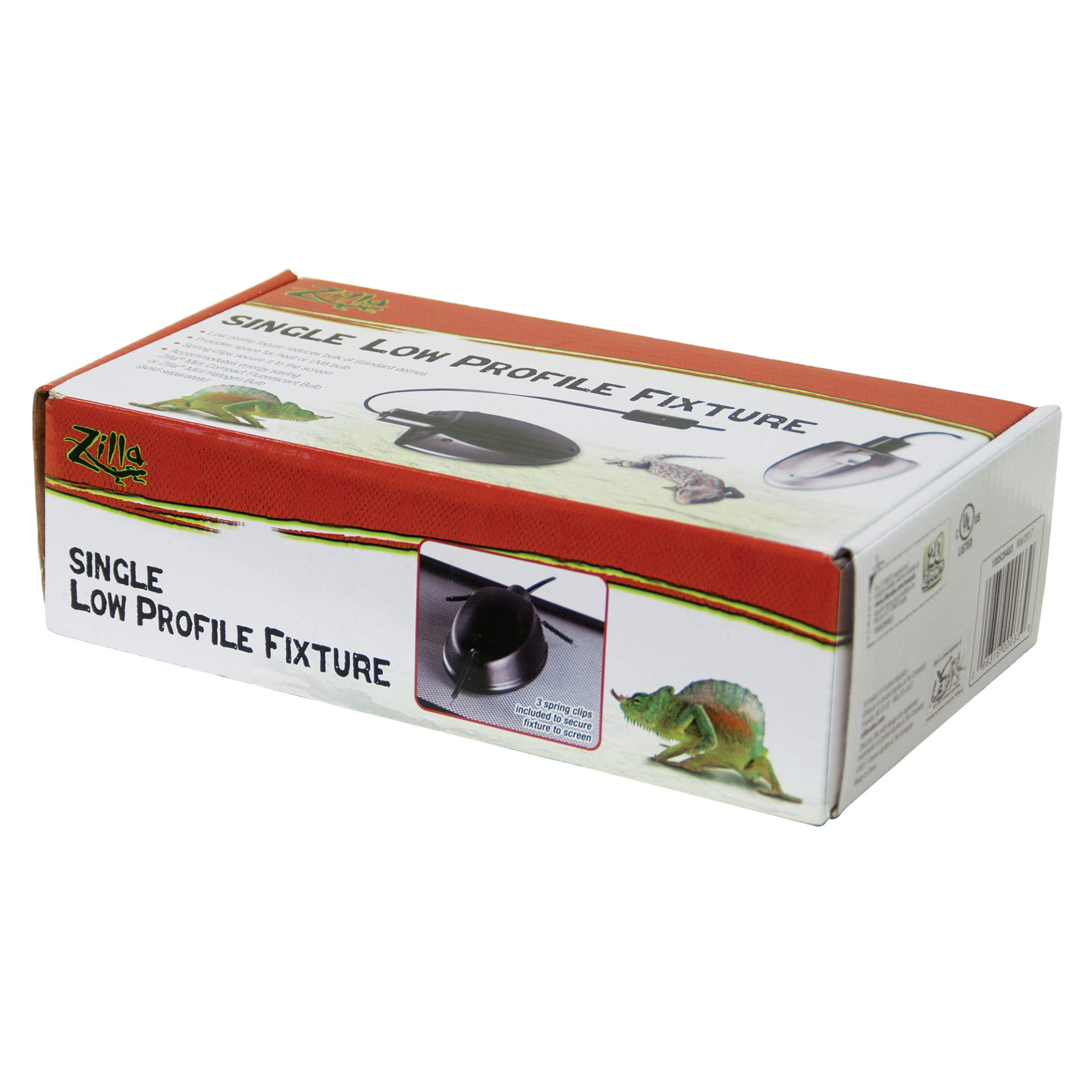 Zilla Single Low Profile Light and Heat Fixture