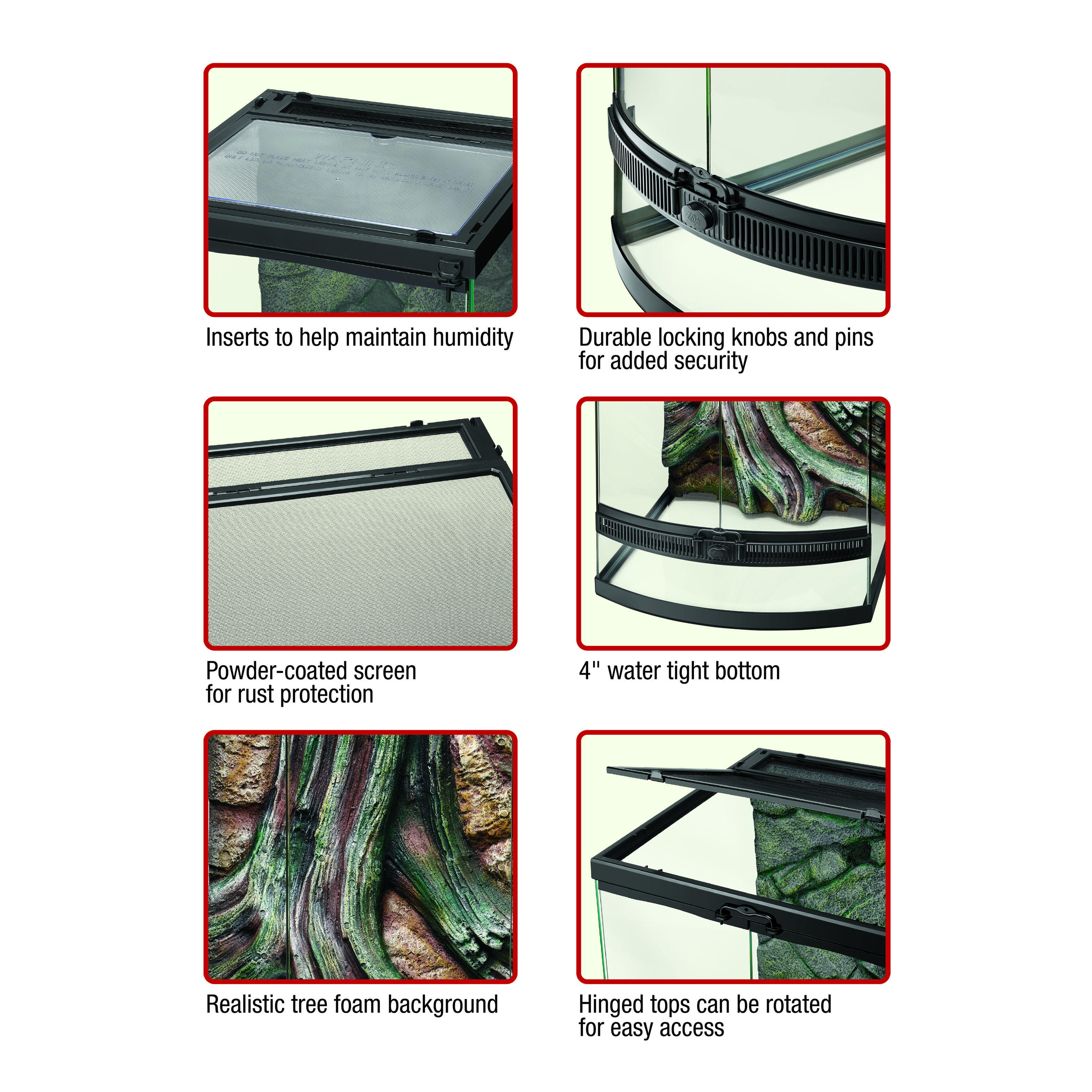 Zilla Front Opening Terrariums